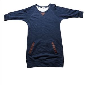 Lacoste Blue Sweatshirt Dress Size 40